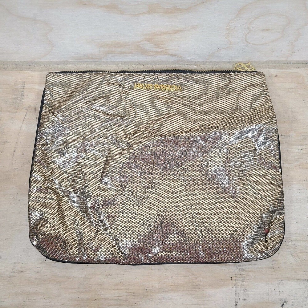 Gold Victoria’s Secret Glitter/Sequin‎ Clutch Bag Sparkly Shiny